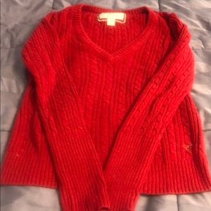 Red sweater from American Eagle